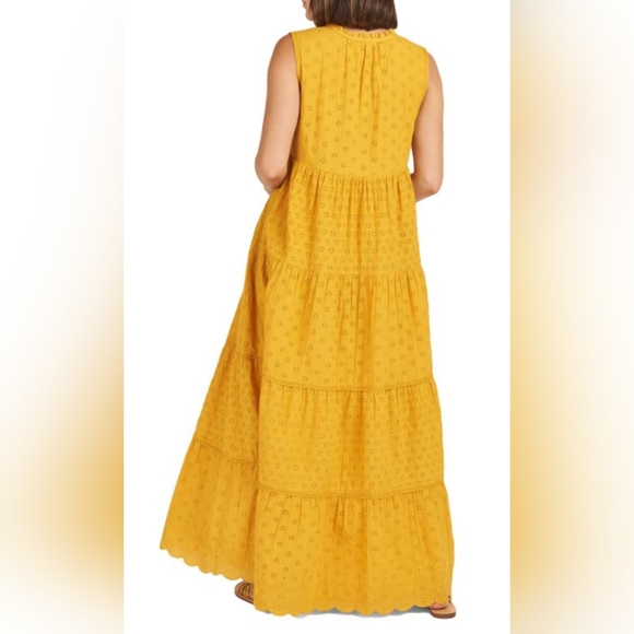 Daniel Rainn Katelaya Eyelet Tiered Maxi Dress - Picture 3 of 7